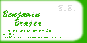 benjamin brajer business card