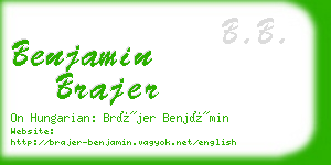 benjamin brajer business card